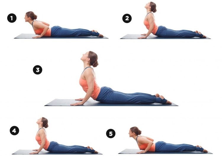  Các bước thực hiện tư thế rắn hổ mang giúp thẳng lưng nhanh chóng tại nhà