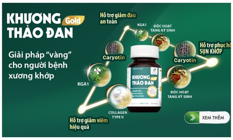  Khương Thảo Đan gold hỗ trợ người đau khớp khuỷu tay hiệu quả