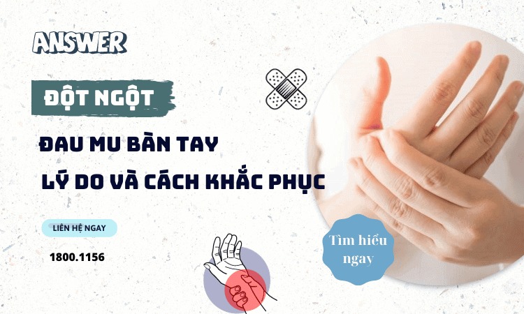  Tìm hiểu lý do đau ở mu bàn tay