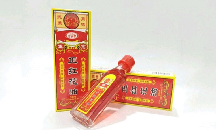  Hình ảnh dầu nóng Wing Long Red Flower Oil