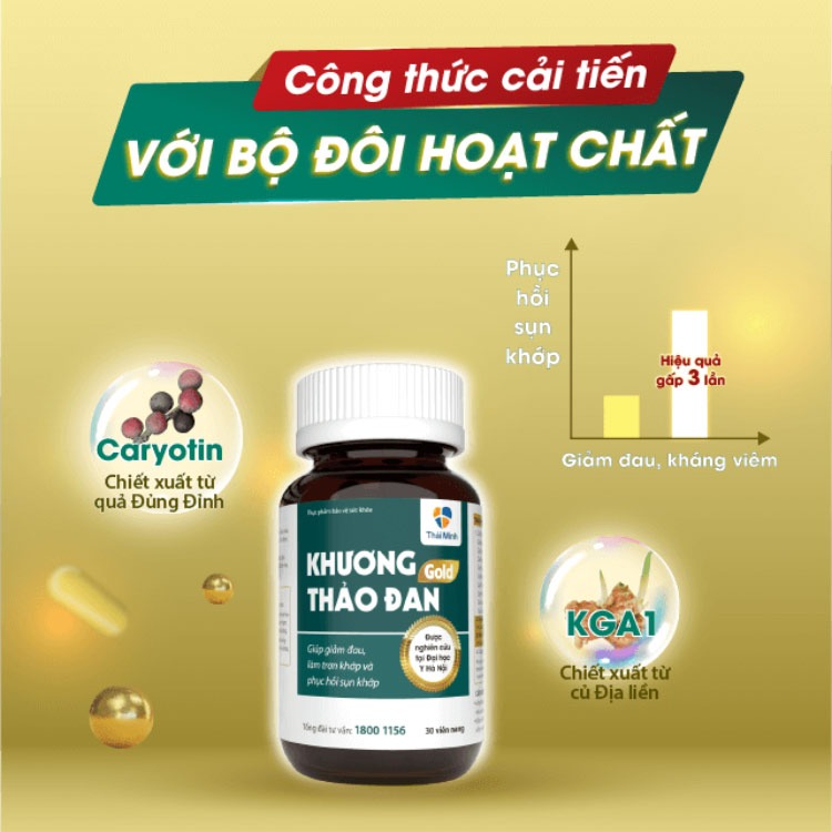 Bổ sung kết hợp Khương Thảo Đan Gold giúp cải thiện các triệu chứng thoái hóa đốt sống cổ