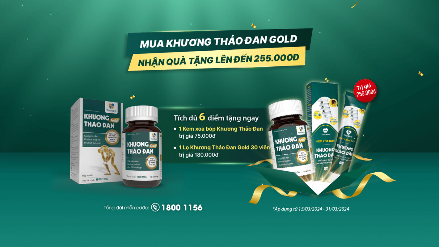 ƯU ĐÃI MUA KHƯƠNG THẢO ĐAN GOLD NHẬN QUÀ TẶNG HẤP DẪN TRỊ GIÁ ĐẾN 255.000Đ